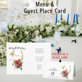 Race Horse Derby Drink Equestrian Place Card Menu