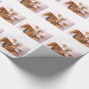 Race Horse en Jockey Cadeaupapier