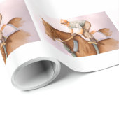 Race Horse en Jockey Cadeaupapier (Rol Hoek)