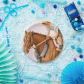 Race Horse en Jockey Papieren Bordje (Feest)