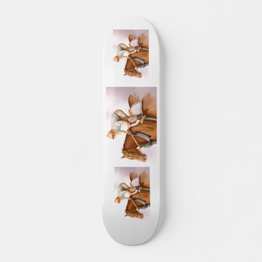 Race Horse en Jockey Skateboard (Voorkant)