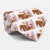 Race Horse en Jockey Stropdas (Opgerold)