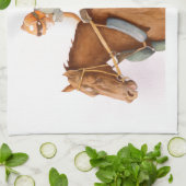 Race Horse en Jockey Theedoek (Gevouwen)