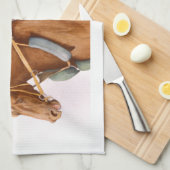 Race Horse en Jockey Theedoek (Quarter Fold)