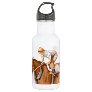 Race Horse en Jockey Waterfles
