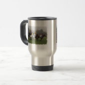 Race Horse Field Roestless Travel Mug Reisbeker (Voorkant links)