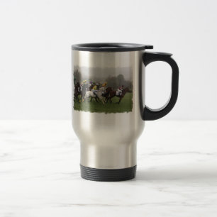 Race Horse Field Roestless Travel Mug Reisbeker