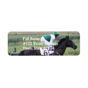 Race Horse Galloping Mailing Labels