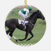 Race Horse Galloping Ornament (Voorkant)