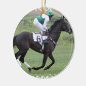 Race Horse Galloping Ornament (Links)