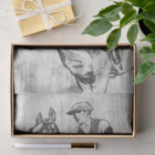 Race Horse Jockey Gallop-ontkoppeling Tissuepapier (Geschenk)