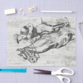 Race Horse Jockey Gallop-ontkoppeling Tissuepapier (Craft)