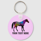 Race Horse Personalized Sleutelhanger (Voorkant)