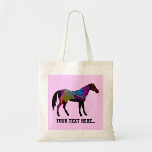 Race Horse Personalized Tote Bag