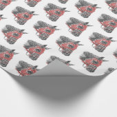 Race Horse Portrait Silks Cadeaupapier (Hoek)