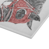 Race Horse Portrait Silks Snijplank (Hoek)