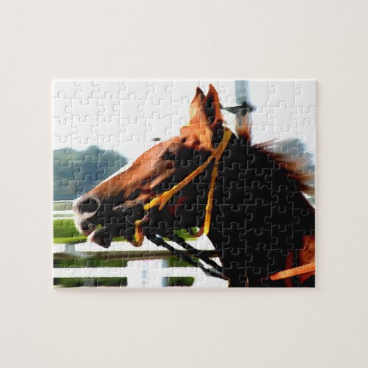 Race Horse puzzle Legpuzzel (Horizontaal)