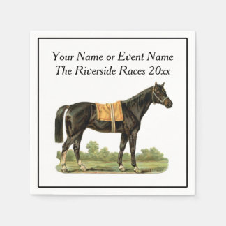 Race Horse Show Party Event Steeplechase Derby Fun Servet