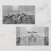 Race Horses  Art Visitekaartje (Voorkant / Achterkant)