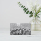 Race Horses  Art Visitekaartje (Staand voorkant)