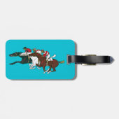 Race Horses Bagagelabel (Achterkant horizontaal)