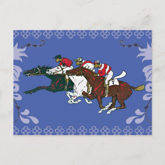 Race Horses Briefkaart (Voorkant)