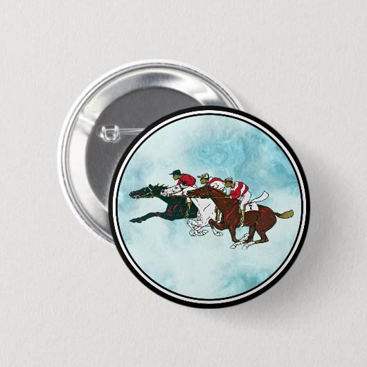 Race Horses Button (Voorkant /achterkant)
