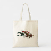 Race Horses Canvas tas (Achterkant)