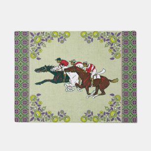 Race Horses Doormat Deurmat