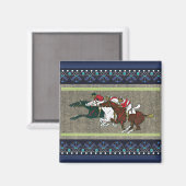 Race Horses Fridge Magnet (Voorkant / Achterkant)