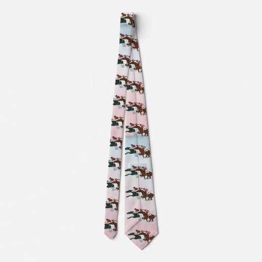Race Horses Necktie Stropdas (Achterkant)