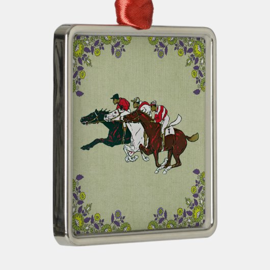 Race Horses Ornament (Rechts)