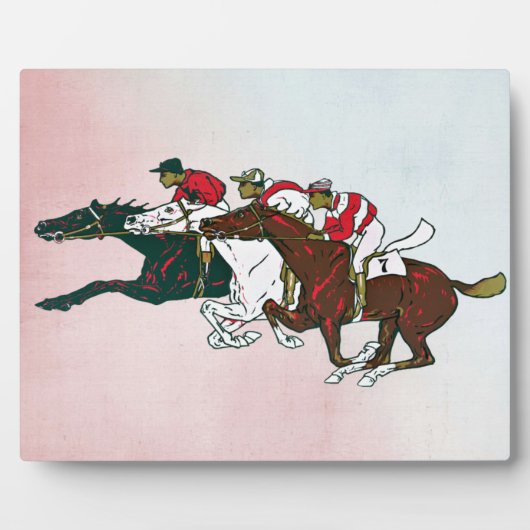 Race Horses Plaque Fotoplaat (Voorkant)