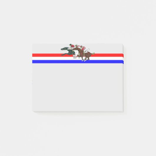 Race Horses Post-It Notes (Voorkant)