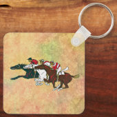 Race Horses Sleutelhanger (Achterkant)