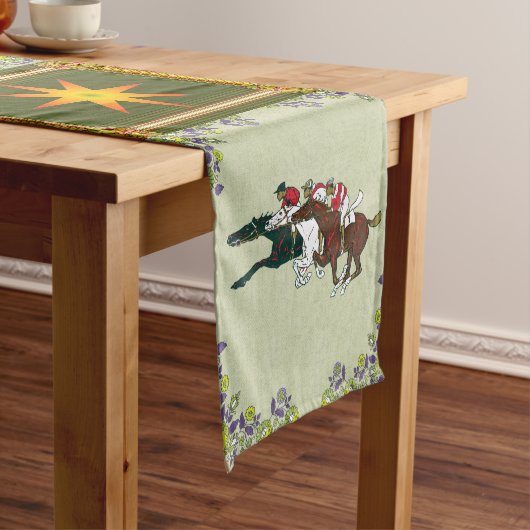 Race Horses Table Runner Korte Tafelloper (Voorbeeld)
