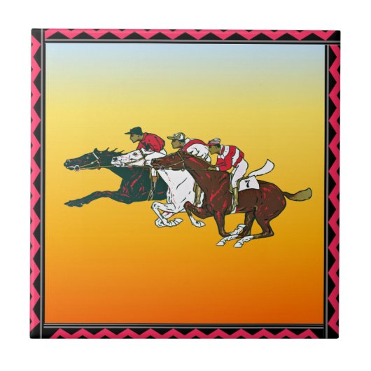 Race Horses Tegel Tegeltje (Voorkant)