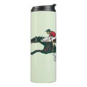 Race Horses Thermal Tumbler Thermosbeker (Gedraaid links)