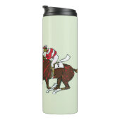 Race Horses Thermal Tumbler Thermosbeker (Geroteerd rechts)