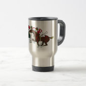 Race Horses Travel Mug Reisbeker (Voorkant rechts)