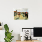 Race Horses voor de strengen, Degas Poster (Thuiskantoor)