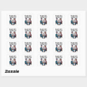 Race in het Witte Huis Vierkante Sticker (Vel)