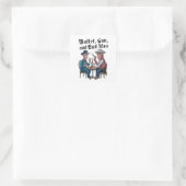 Race in het Witte Huis Vierkante Sticker (Tas)