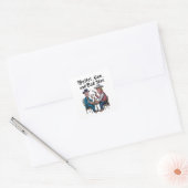 Race in het Witte Huis Vierkante Sticker (Envelop)