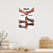 Race is geen Race-Poster Poster (Keuken)