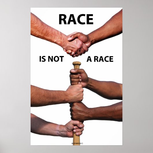 Race is geen Race-Poster Poster (Voorkant)