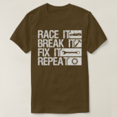 Race it Break it Fix it Herhaling Racing T-shirt (Design voorkant)
