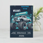 Race Kinder Jongen Auto's Cool Monster Truck 1e Ve Kaart (Staand voorkant)