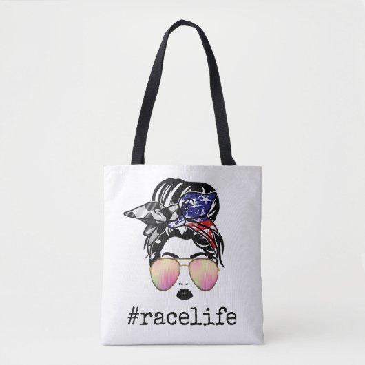 Race Life Tote Bag (Voorkant)