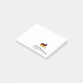 Race-lijntekening met Duitse vlag Post-it® Notes (Schuin)